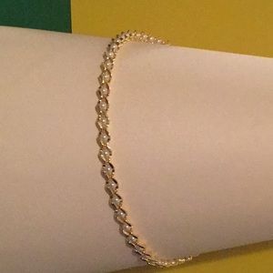 Vintage gold necklace with pearls USA made 70s